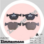 Piduriklotsi komplekt, ketaspidur ZIMMERMANN 21486.190.1