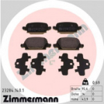 Piduriklotsi komplekt, ketaspidur ZIMMERMANN 23284.140.1