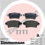Piduriklotsi komplekt, ketaspidur ZIMMERMANN 23669.170.1