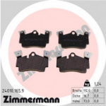 Piduriklotsi komplekt, ketaspidur ZIMMERMANN 24010.165.9