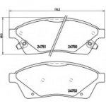 Piduriklotsi komplekt, ketaspidur BREMBO P 09 010