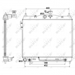 Radiaator, mootorijahutus NRF 53173