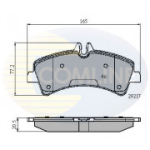 Piduriklotsi komplekt, ketaspidur COMLINE CBP01575