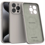 Spacecase Silikoon&uuml;mbris iPhone 15 Pro Max Stone