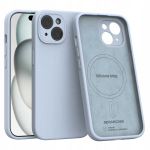 Spacecase Silikoon&uuml;mbris iPhone 15 Baby Blue