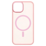 Promiz Soft Grip kaitse&uuml;mbris iPhone 15 Pro Max L&auml;bipaistev roosa Magsafe