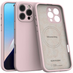 Spacecase Silikoon&uuml;mbris iPhone 16 Pro Max Baby Pink