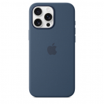 iPhone 16 Pro Max Silicone Case Denim Originaal &Uuml;mbris