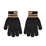BeSNAZZY Kootud s&otilde;rmkindad R-034-Black/14 cm