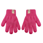 BeSNAZZY Kahekordsed kootud kindad R-107DB-Fuchsia/15 cm