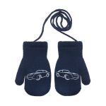 BeSNAZZY Kahekordsed kootud labakindad R-123DB-Navy/13 cm