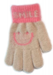 BeSNAZZY Kootud kohevad kindad 18 cm R-205-beige/18 cm