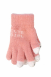 BeSNAZZY Kootud kohevad kindad 18 cm R-206-Lpink/18 cm