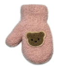 BeSNAZZY Kahekordsed kootud labakindad R-208DB-Pink/12 cm