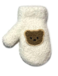 BeSNAZZY Kahekordsed kootud labakindad R-208DB-White/12 cm