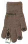 BeSNAZZY Kootud kohevad kindad 18 cm R-210-brown/18 cm