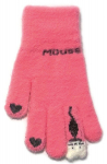 BeSNAZZY Kootud kohevad kindad 18 cm R-210-fuchsia/18 cm