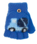 BeSNAZZY Kootud kohevad kindad R-220-Blue/13 cm
