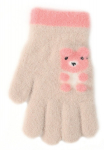 BeSNAZZY Kootud kohevad kindad R-231-beige/16 cm