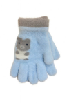 BeSNAZZY Kootud kohevad kindad R-231-blue/16 cm