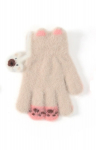 BeSNAZZY Kootud kohevad kindad 15 cm R-232-beige/15 cm