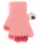 BeSNAZZY Kootud kohevad kindad 15 cm R-232-fuchsia/15 cm