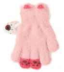 BeSNAZZY Kootud kohevad kindad 15 cm R-232-pink/15 cm