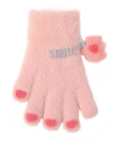 BeSNAZZY Kootud kohevad kindad R-233-Pink/16 cm