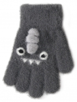 BeSNAZZY Kootud kohevad kindad 15 cm R-237-graphite/15 cm