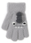 BeSNAZZY Kootud kohevad kindad 15 cm R-237-grey/15 cm