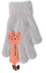 BeSNAZZY Kootud kohevad kindad R-238-Grey/16 cm