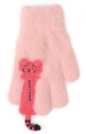 BeSNAZZY Kootud kohevad kindad R-238-Pink/16 cm