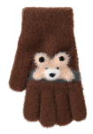 BeSNAZZY Kootud kohevad kindad R-285-Brown/16 cm
