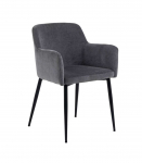 Tool KAREN k&auml;etugedega, hall, 54,5x56xH80cm, kangas, jalad: metall