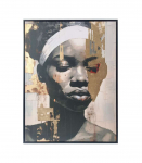 Seinapilt WALLY 60x80cm, kuldne 1