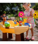 WOOPIE 2-&uuml;hes veelaud ja liivakast &mdash; XL piraadilaev mullimasinaga