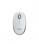 Logitech Mouse M100 Wired USB-A White