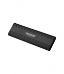 Patriot PTPL512GPECB Transporter Lite External SSD, 512 GB, USB Type-C, 1000 MB/s, Black