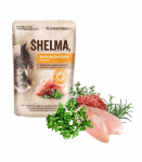 SHELMA Rich in chicken in sauce - wet cat food - 85g