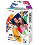 Fujifilm Instax Mini Art Spray Sheet (10pl) Instant Film 54 x 86 mm Hi-Speed ISO 800 &ndash; With superb grain