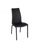 Tool ASAMA 43,5x57xH95cm, iste/seljatugi: kunstnahk, v&auml;rvus: must, jalad: metall, v&auml;rvus: must