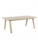 S&ouml;&ouml;gilaud A-LINE 200x95xH74,6cm, tammespooniga m&ouml;&ouml;bliplaat, puit, &otilde;litatud valge pigmendiga