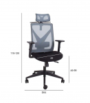 T&ouml;&ouml;tool MIKE 64x65xH110-120cm, must/hall