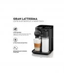 DeLonghi Coffeemachine Nespresso Gran Lattissima EN 640 B DelonghiB Delonghi B black Schwarz (EN 640.B)