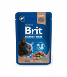 BRIT Premium Cat Liver Sterilised - wet cat food - 100g