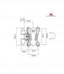 Maclean MC-670 Wall Mount Bracket LCD Adjustable Wall TV Bracket up to 20kg