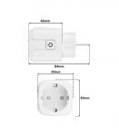 GREENBLUE REMOTE-CONTROLLED WIFI OUTLET GB735 W