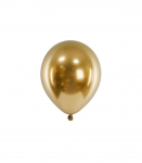 PartyDeco &otilde;hupall, 5 tk, 46 cm, L&auml;ikiv kuldne