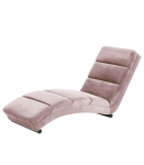 Lamamistool SLINKY 60x170xH82cm, materjal: kangas, v&auml;rvus: vanaroosa, jalad: must metall