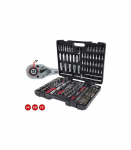 Padrunikomplekt CHROMEplus 1/4-3/8-1/2&acute;&acute; komplekt 195-osa, KS Tools